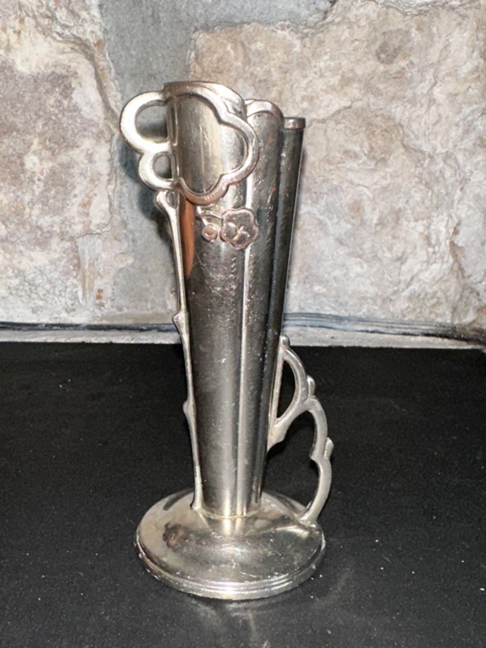 Vintage Silver-Plated Bud Vase